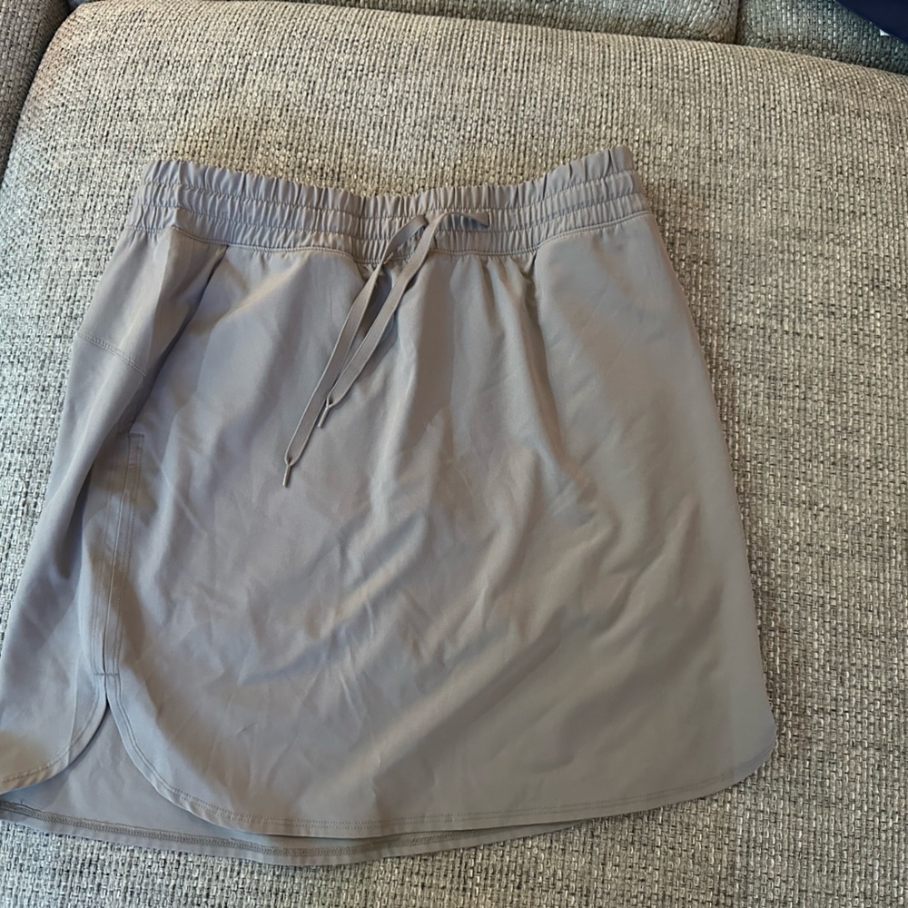 RBX size Large Gray Tennis Golf Skirt with Drawstring Waist